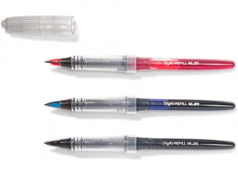  PENTEL  MLJ20-CO 塑膠鋼筆 替芯*10入