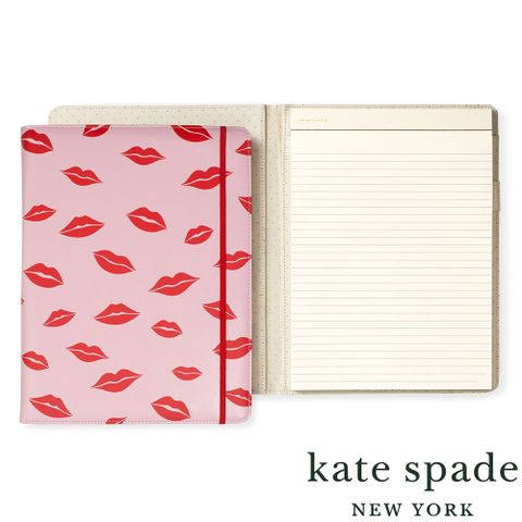 Kate Spade 美國  Lips 唇唇欲動紅印皮革