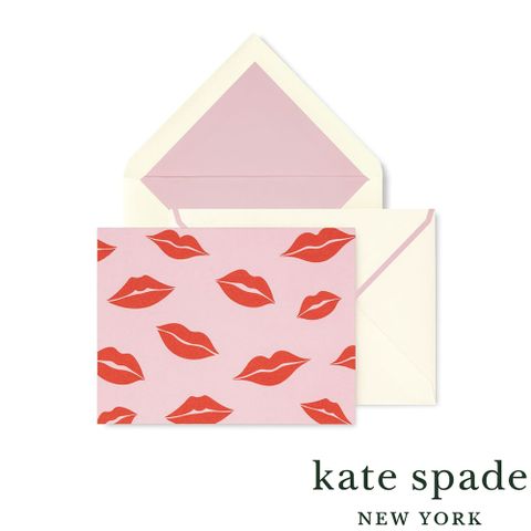 Kate Spade 美國  Foldover Card Set, Lips