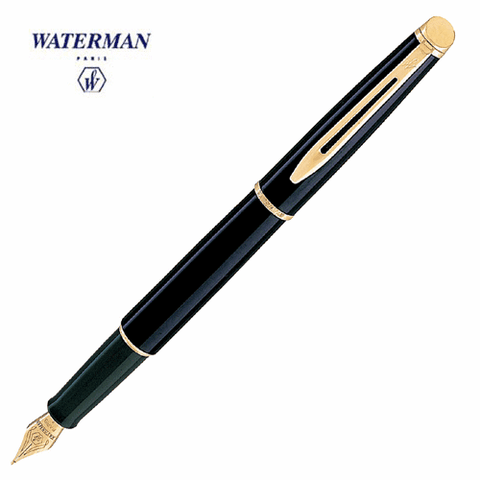 Waterman 雋雅筆系黑桿金夾鋼筆