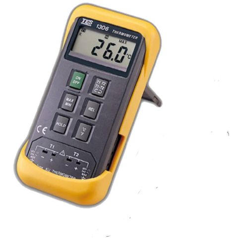 TES泰仕 TES-1306 雙通道數位式溫度錶(★探測棒需另外選購)