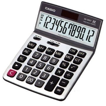 CASIO 卡西歐  12 位元仰角桌上型計算機-DX-120ST