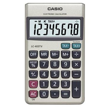 CASIO 卡西歐 8位數大字幕顯示攜帶型計算機LC-403TV