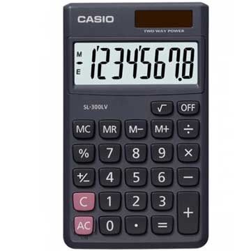 CASIO 卡西歐 國家考試用口袋攜帶型8位數計算機 SL-300LV