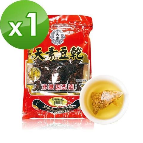 【南紡購物中心】 天素食品xi3KOOS 沙茶豆乾1包+韃靼黃金蕎麥茶1袋