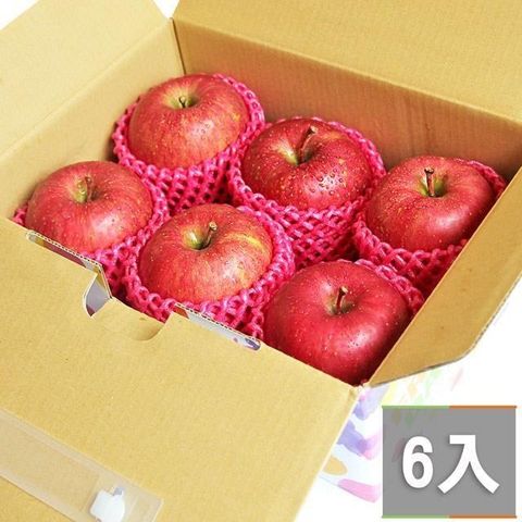【南紡購物中心】 【鮮果日誌】日本空運青森蜜蘋果(6入精美禮盒裝)