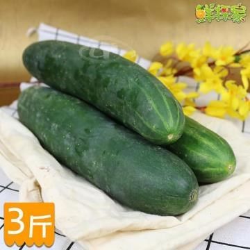 鮮採家 【南紡購物中心】  台灣特級鮮脆胡瓜 大黃瓜3台斤