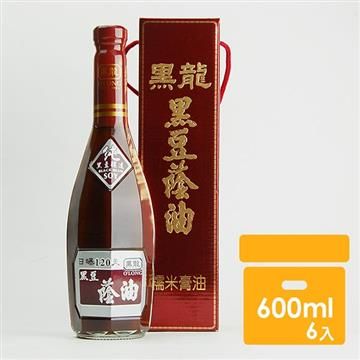 黑龍 【南紡購物中心】 特級黑豆蔭油膏 (600ml)x6罐