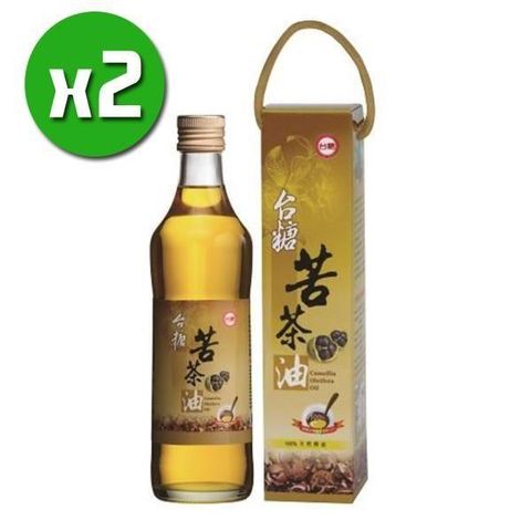 【南紡購物中心】 【台糖】苦茶油禮盒裝x2瓶(500ml/瓶)