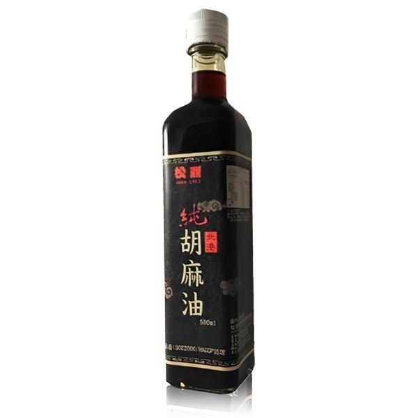  【南紡購物中心】 【松鼎】正宗北港純黑麻油(500ml/瓶)&nbsp;