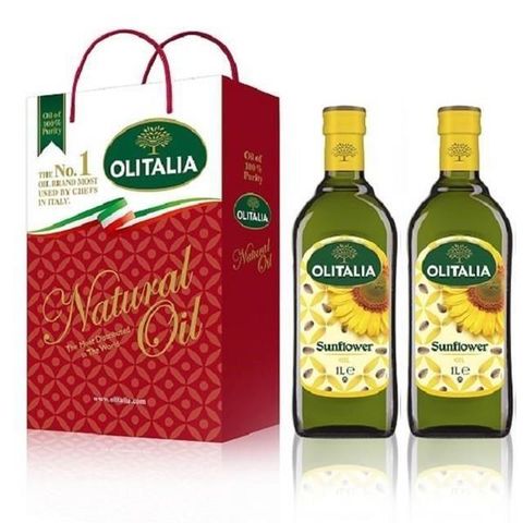 【南紡購物中心】 Olitalia奧利塔-頂級葵花油禮盒(2罐/組) 2組