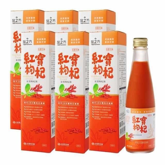 Dr's Formula 台塑生醫 【南紡購物中心】 紅寶枸杞飲(250ml/瓶) 6瓶