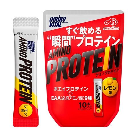 味之素 【南紡購物中心】 【日本aminoVITAL】AMINO PROTEIN 胺基酸乳清蛋白(檸檬口味/10小包)