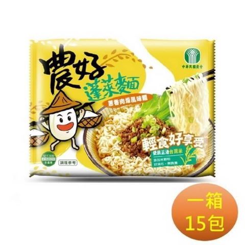 味丹 【南紡購物中心】 【全國農會】農好蓬萊麵-蔥香肉燥風味15包/箱