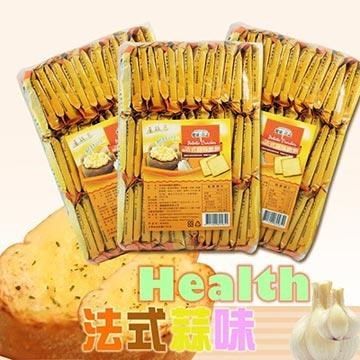 【南紡購物中心】 健康日誌洋芋脆餅量販包408g-法式蒜味