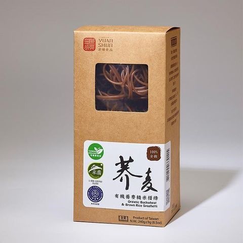 【南紡購物中心】 【源順】有機蕎麥糙米糆條(240g/盒)