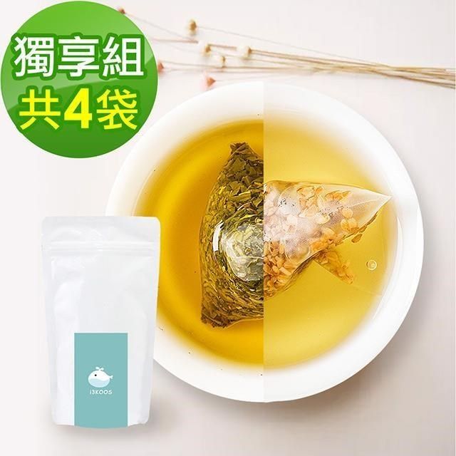 KOOS 【南紡購物中心】 -韃靼黃金蕎麥茶+香韻桂花烏龍茶-獨享組各2袋(10包入)