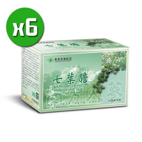 【南紡購物中心】 【長庚生技】七葉膽茶x6盒(25包/盒)