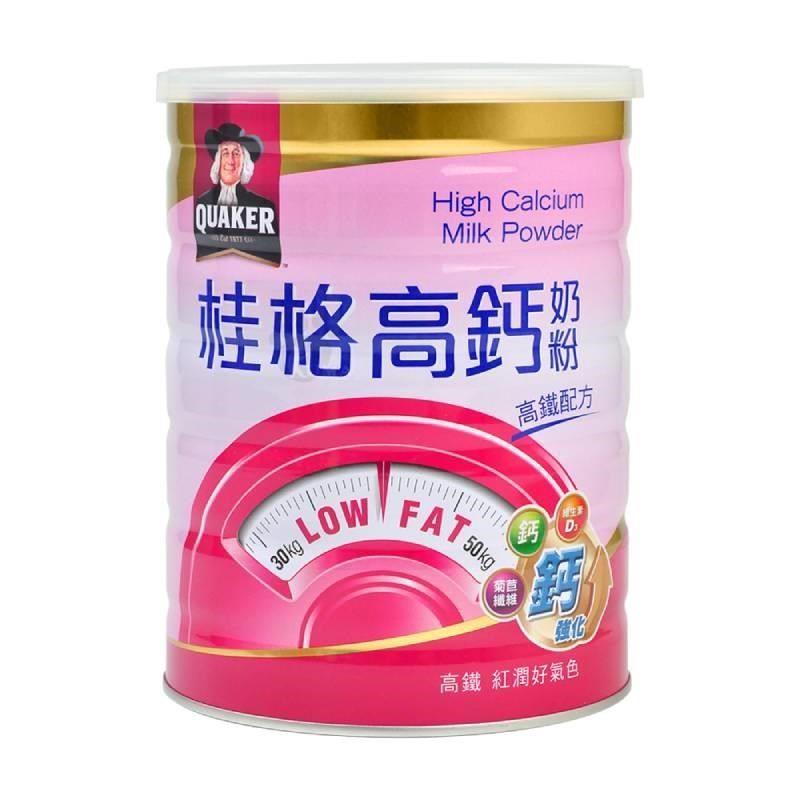 Quaker 桂格高鐵高鈣脫脂奶粉(750g*2入) - PChome 24h購物