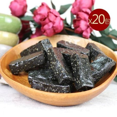 台南莊記 【南紡購物中心】 軟心麥芽黑芝麻20包(300g/包)