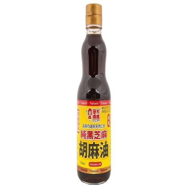 譽方媽媽 【南紡購物中心】 黑芝麻胡麻油370ML