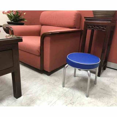 兄弟牌丹非厚墊圓形椅凳 X 2張(寶藍色)~PU皮加厚5cm座墊設計 2 張/箱