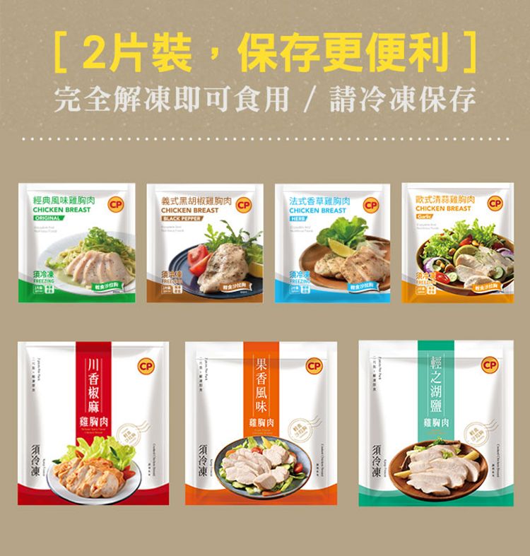 [2片裝,保存更便利]完全解凍即可食用/請保存經典雞胸肉義黑胡雞胸肉CHICKEN BRESTCHICKEN BREAST 法式草雞胸肉CHICKEN BREAST式清雞胸肉CHICKEN BREAST椒CP雞胸肉|香風味 雞胸肉冷凍CP 「雞胸肉須冷凍(CPA