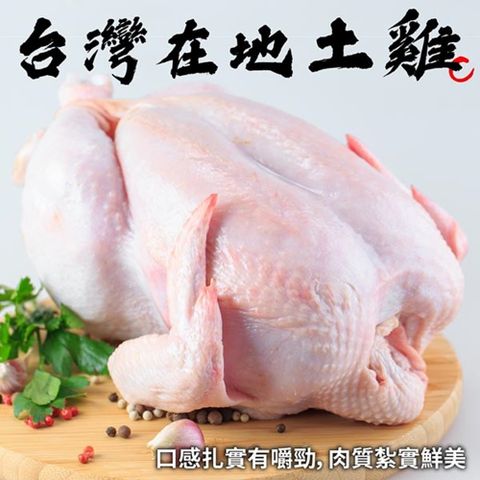 【海肉管家】台灣土雞全雞 x1隻(0.9~1.2Kg/隻)