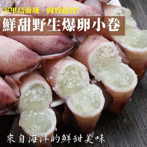 【海肉管家】嚴選野生爆卵小卷(3包/每包約200g±10%)
