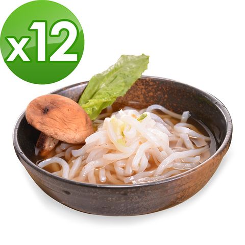 樂活e棧 低卡蒟蒻麵 原味烏龍+濃湯(共12份)