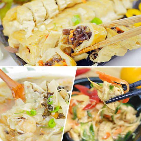 年菜預購【高興宴】素人上菜-人氣首選單人套餐組(素鵝卷+涼拌豆皮+蝦仁羹)