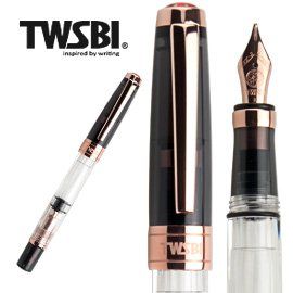 TWSBI 三文堂 台灣  《580 系列鋼筆》透黑玫瑰金 II