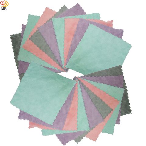 月陽超值20入23X23雙面加厚超細纖維珊瑚絨雙層不卡油抹布洗碗巾擦車巾(232320) 