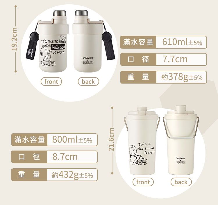 192cmHITS NICE TO HAVE  YOU much610ml%口徑  7.7cmfront重量 5%back800ml5%21.6cm.Isnt nice to friends口徑8.7cm重量432g5%frontback
