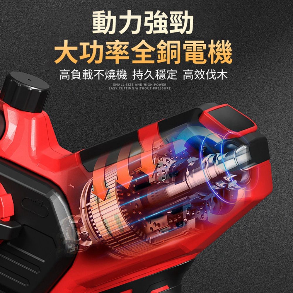 動力強勁大功率全銅電機高負載不燒機 持久穩定 高效伐木SMALL SIZE AND HIGH POWEREASY CUTTING WITHOUT PRESSURE