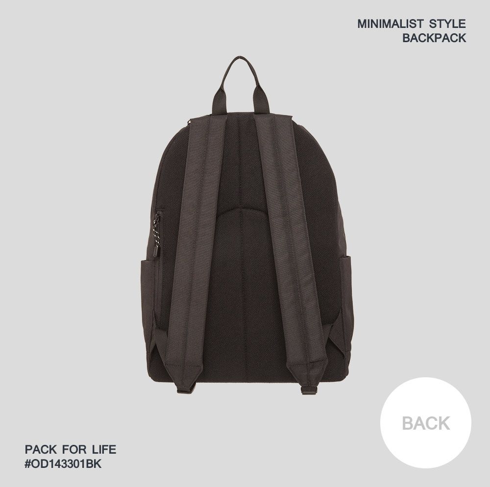 MINIMALIST STYLEBACKPACKPACK FOR LIFE#OD143301BKBACK