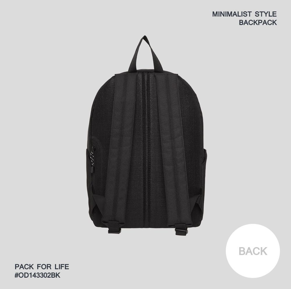 MINIMALIST STYLEBACKPACKPACK FOR LIFE#OD143302BKBACK