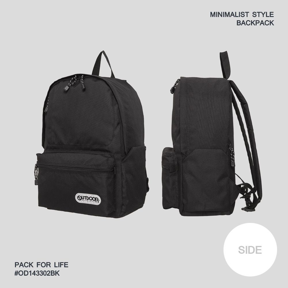 PACK FOR LIFE#OD143302BKMINIMALIST STYLEBACKPACKSIDE