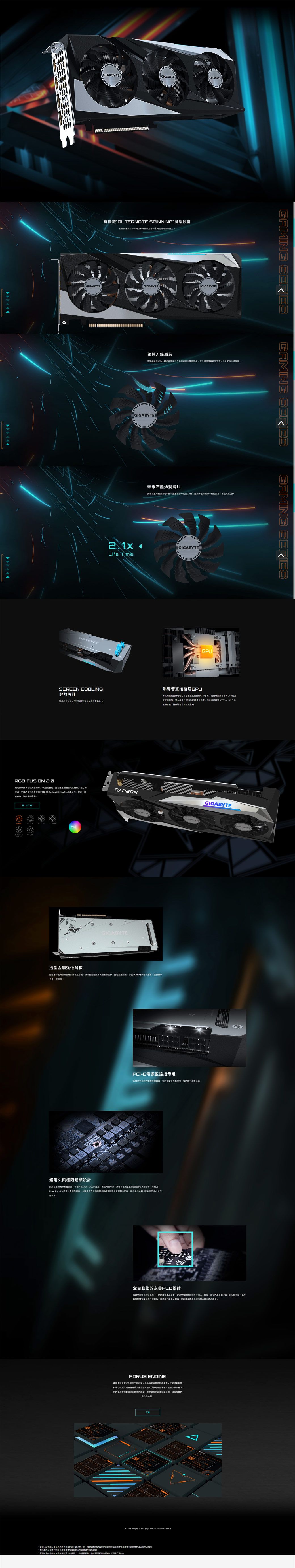 技嘉Radeon™ RX 6700 XT GAMING OC 12G 顯示卡- PChome 24h購物