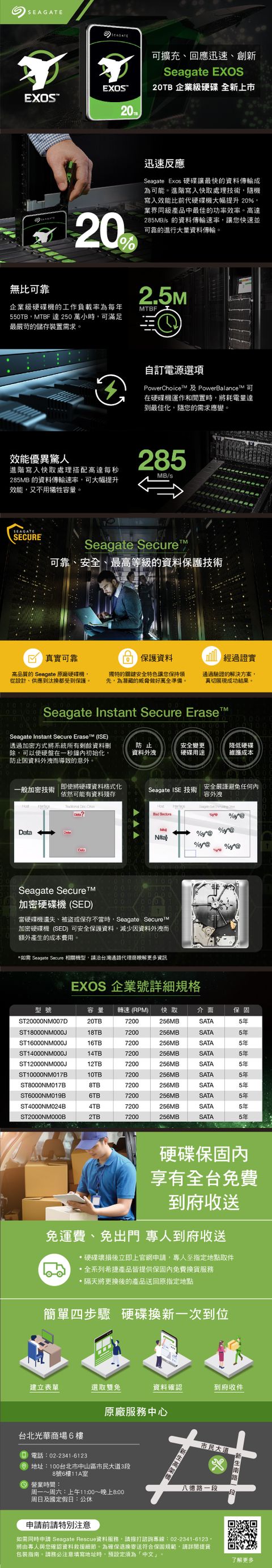 Seagate 20TB 3.5 SATA3 HDD-T20T-ST20000NM007D Internal Enterprise Hard  Drive